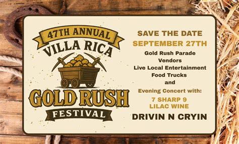 47th Annual Villa Rica Gold Rush Festival, 106 Temple St, Villa Rica ...
