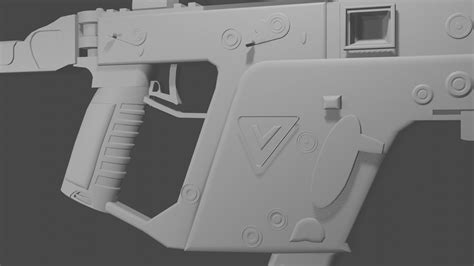 3D model gun model kriss vector VR / AR / low-poly | CGTrader
