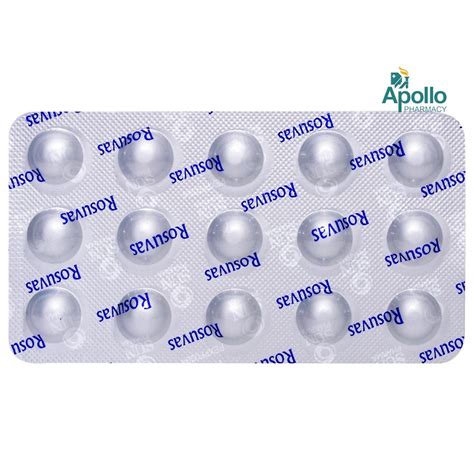Rosuvas 5 Tablet 15's Price, Uses, Side Effects, Composition - Apollo ...