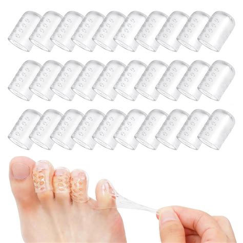 MAYCREATE® 30 Pcs Little Toe Separator for Women Men, Silicone Toe ...