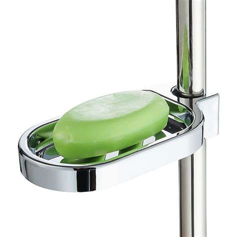 Shower Rail Soap Dish Box Soap Holder Soap Pallet Shower Rod Slide Bar ...