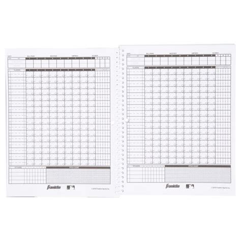 Franklin MLB Baseball/Softball Scorebook