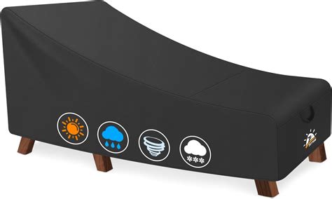 Amazon.com : Hptmus 2Pcs Outdoor Chaise Lounge Covers - Patio Chaise ...