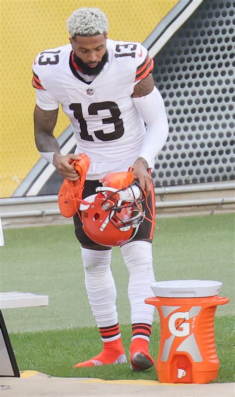 Cleveland Browns receiver Odell Beckham Jr. vs. Pittsburgh Steelers ...