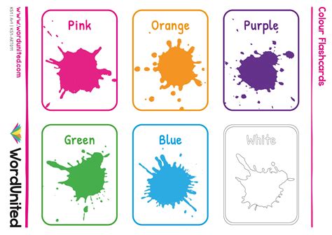 Color Flash Cards Free Printable