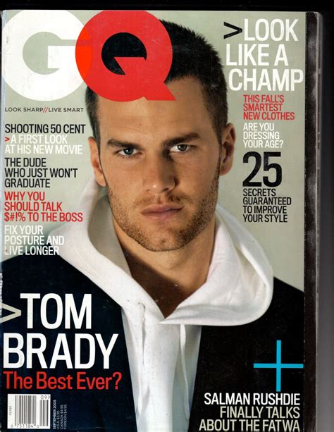 GQ GENTLEMEN'S QUARTERLY TOM BRADY COVER MAGAZINE SEPTEMBER 2005 , 50 ...