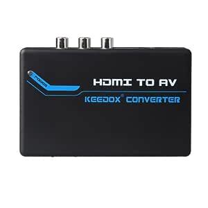 Buy Keedox HDMI To Composite & S-video 3D 1080p Converter Scaler with ...
