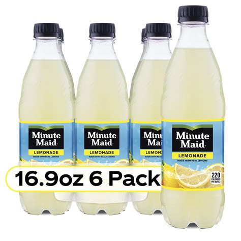Minute Maid Lemonade Pop Soda, 16.9 fl oz, 6 Pack Cans - Various ...