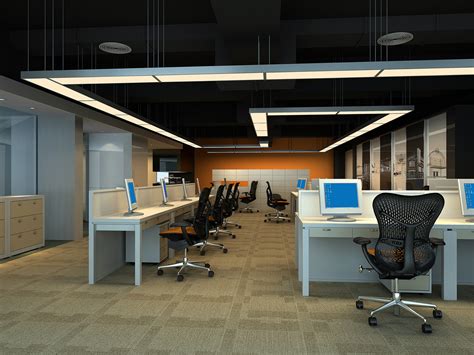 西安现代简约办公室装修设计图|空间|室内设计|西安办公室装修 - 原创作品 - 站酷 (ZCOOL)