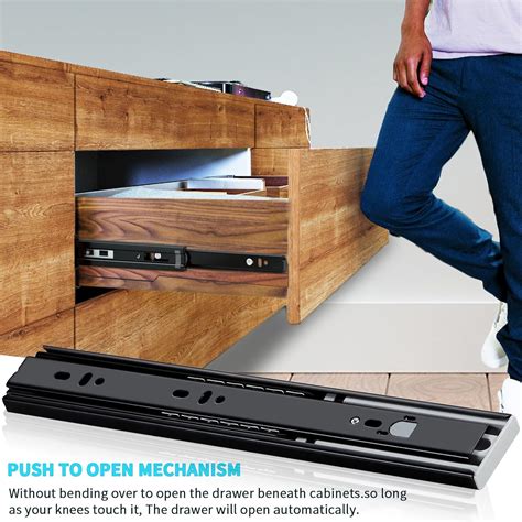 YENUO Push to open Drawer Slides Full Extension Rail India | Ubuy