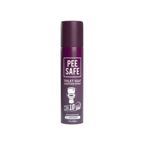 Pee Safe Toilet Seat Sanitizer Spray Lavender 75 ml - Cureka