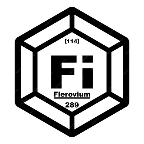 Premium Vector | Flerovium symbol chemical element of the periodic table vector illustration