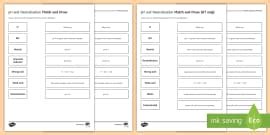 Naming Salts Differentiated Match and Draw (teacher made)
