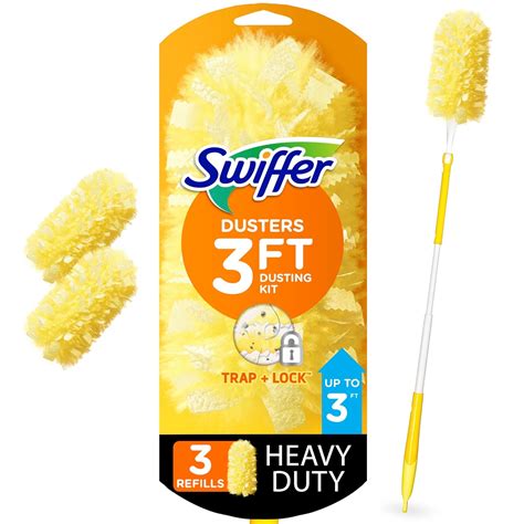 Swiffer 360 Dusters Extendable Handle Starter Kit, 3 Count Duster ...