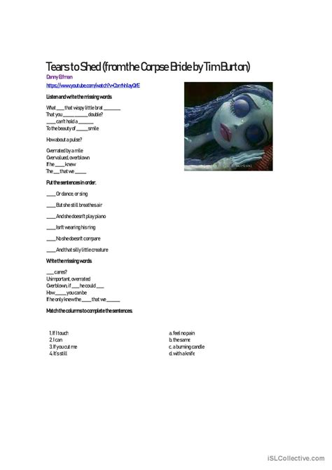 Image result for Corpse Bride Tears to Shed