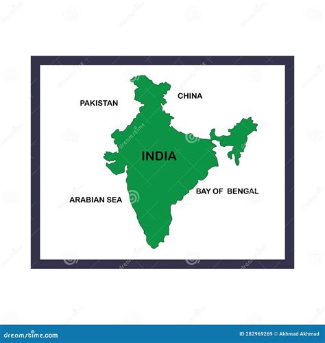 India country map icon stock vector. Illustration of blue - 282969269