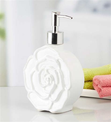 Buy Modern White Ceramic Soap Dispenser at 25% OFF by Kookee | Pepperfry