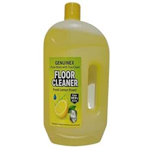 GENUINEX Fresh Lemon Power Floor Cleaner, Pure Shine Formula, 99.9% ...
