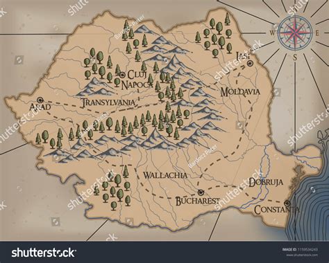 Transylvanian Alps Map