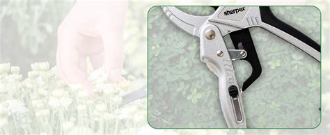 Sharpex Ratchet Garden Pruning Shears, Anvil Type, 3-Stage Ratcheting ...