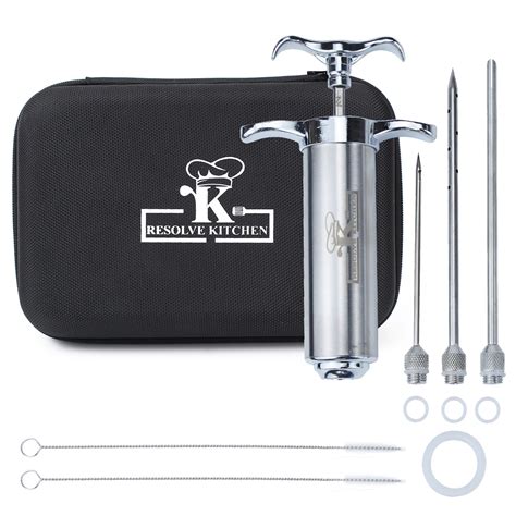 Buy Meat Marinade injector Stainless Steel Meat Injector -For Tender ...