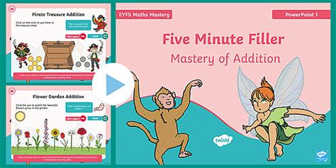 EYFS Maths Mastery: Five Minute Filler Addition (30-50 & 40-60 Months)
