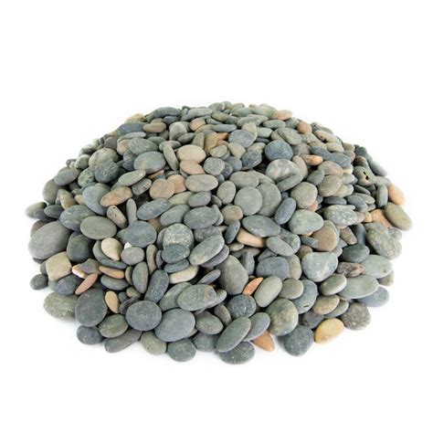 Southwest Boulder & Stone 40-lb Gray Mexican Beach Pebbles (0.5- 3-in ...