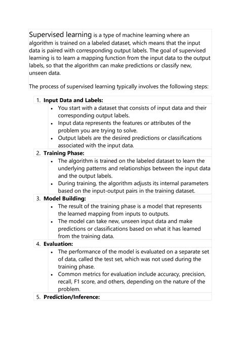 unit 1 machine learning techniques - Supervised learning is a type of ...
