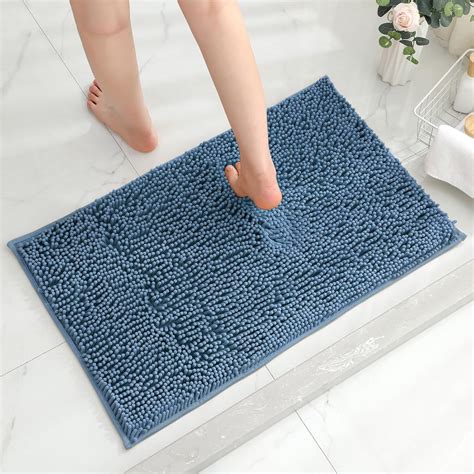 Amazon.com: Gibelle Luxury Chenille Bathroom Rug Mat, Extra Soft Thick ...