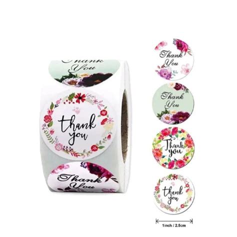 Buy thank you stickers for small business - YV Craft Supplies