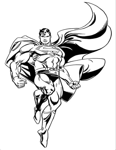 Free Printable Superman Coloring Pages