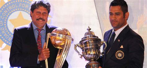 MS Dhoni Vs Kapil Dev: Indias World CupWinning Captains Lock Horns At ...