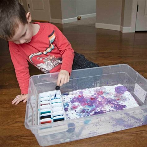 Baking Soda Science Bin - Busy Toddler