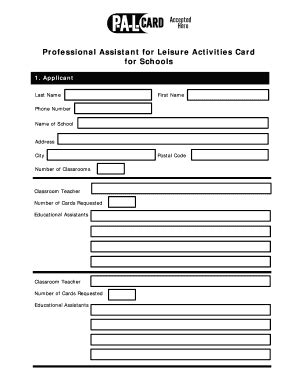 Fillable Online 115 kBSchool PAL Card Application - City of Guelph Fax ...