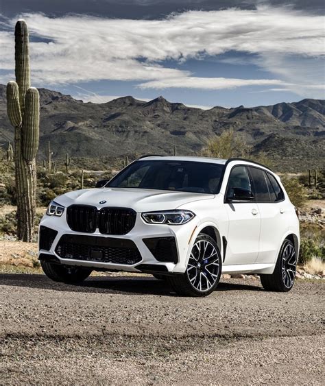 White BMW X5 SUV with Stunning Mountain View