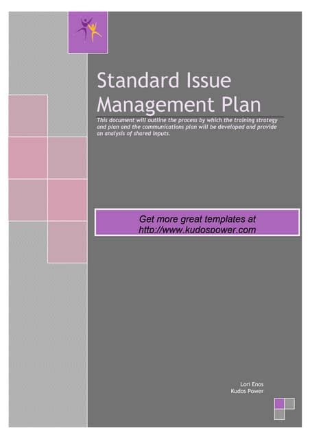 Issue Management Plan 的图像结果