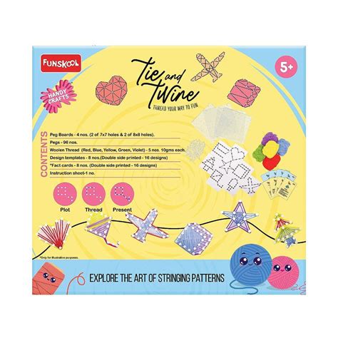 Funskool Handycrafts Tie & Twine Arts and Crafts DIY Kit — Toycra