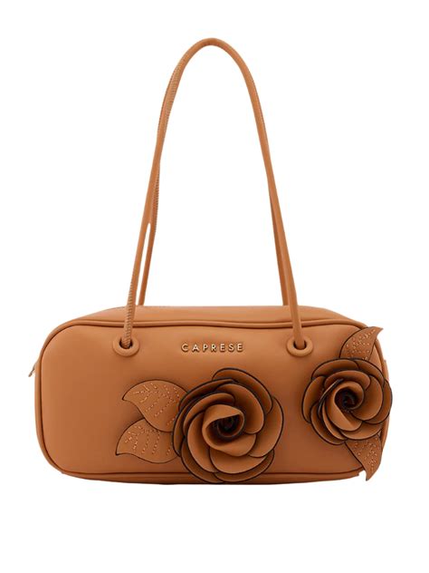 Buy Caprese Bloom Medium Apricot Baguette Bag @ Rs.4499 | Caprese Bags