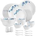 Cello Opalware Dazzle Series Tropical Lagoon 35-Piece Dinner Set ...