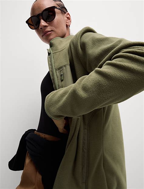 Buy Thermal Zip Up Funnel Neck Fleece at Marks & Spencer