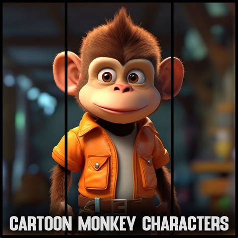 ArtStation - 330 Cartoon Monkey Characters