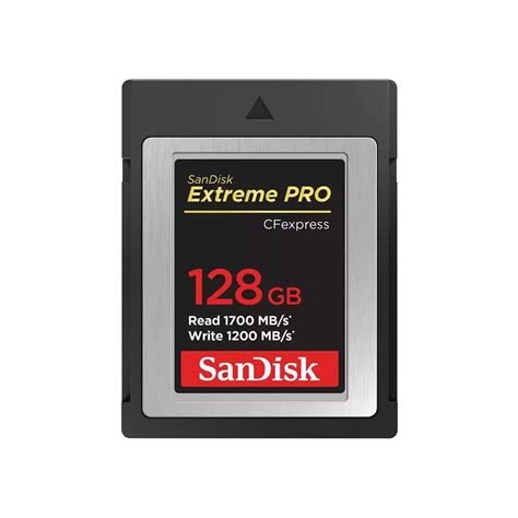 SanDisk Extreme PRO 128GB CFexpress Type-B Memory Card, 1700MB/s Read ...