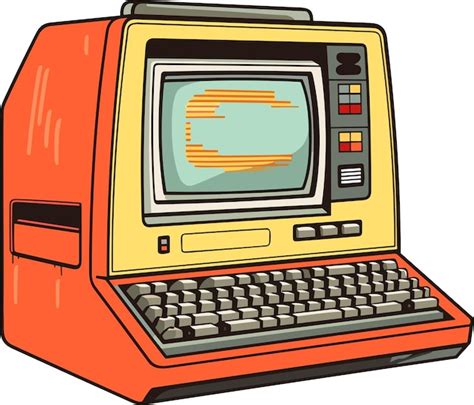 Retro Computer Illustration 的图像结果