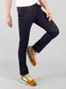 Black Chinos for Men - Self Design & Cotton Lycra Slim Fit | JadeBlue