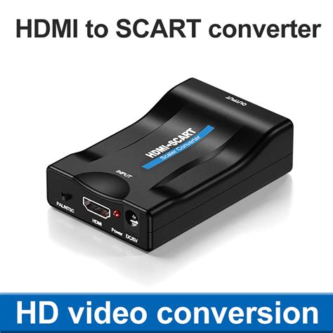 Buy HDMI to SCART Converter, Supports PAL/ NTSC Formats for TV and ...