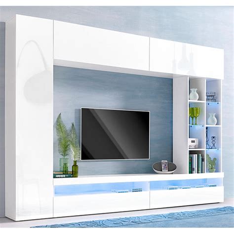 Buy White Dec TV Unit Set in Matte Online – Heera Moti