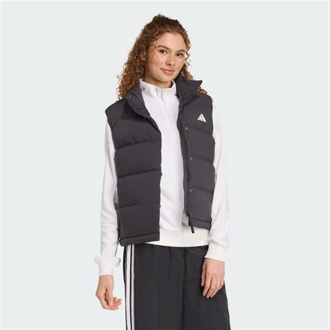 CLOTHING - Helionic CLIMAWARM Relaxed Down Vest - Black | adidas Oman