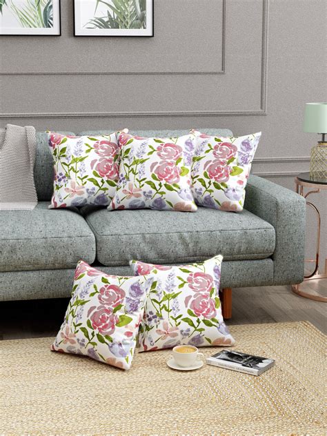Premium thick Duck Cotton Printed Cushion Covers (Set of 5) – Trance ...