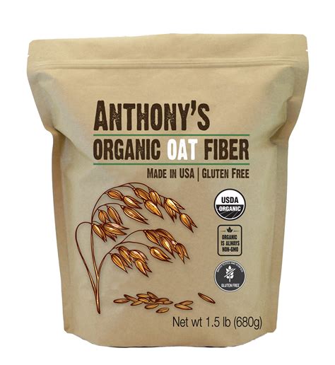 Buy Anthony's Oat Fiber, 1.5 lb, Gluten Free, Non GMO, Keto Friendly ...