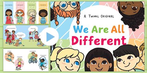We Are All Different Story PowerPoint